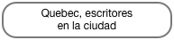 Quebec, escritores 
en la ciudad